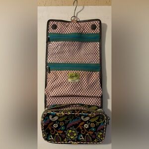 Fossil Key-Per Key charm Travel Organizer with Teal Zipper Accent